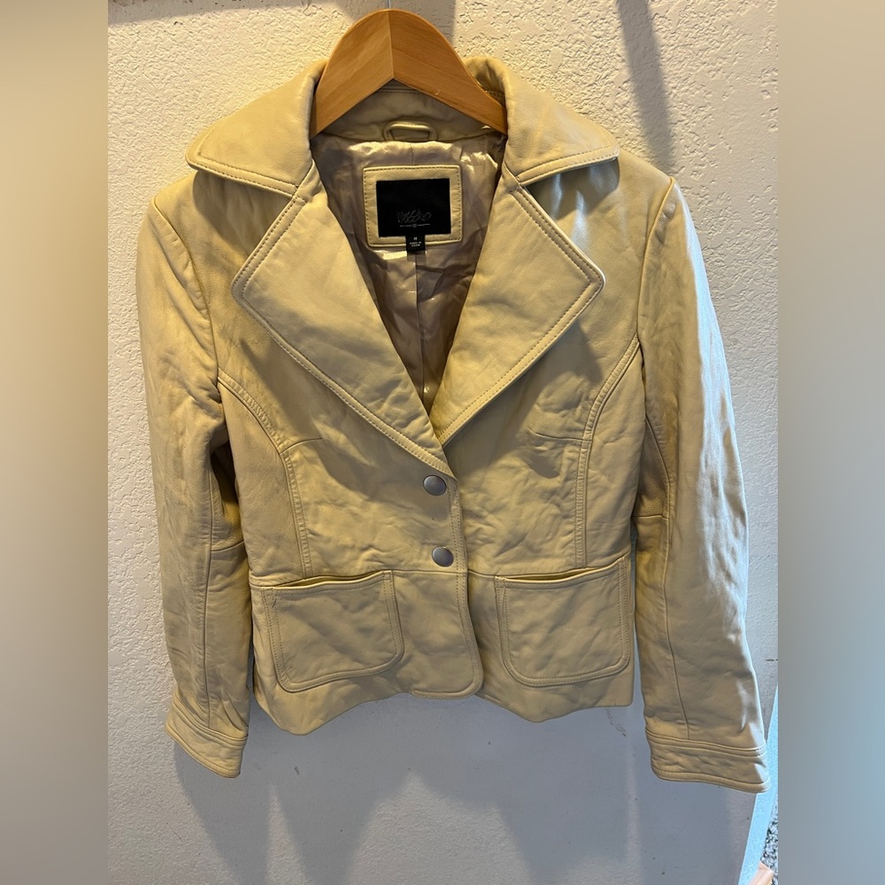 Mossimo leather jacket size medium